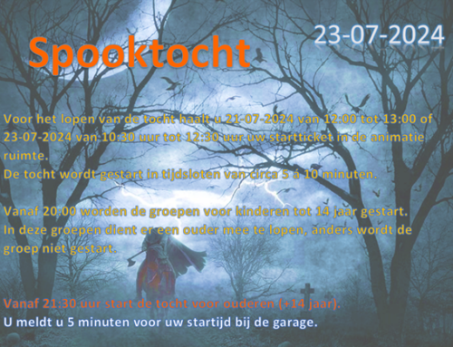 Spooktocht 23.7.